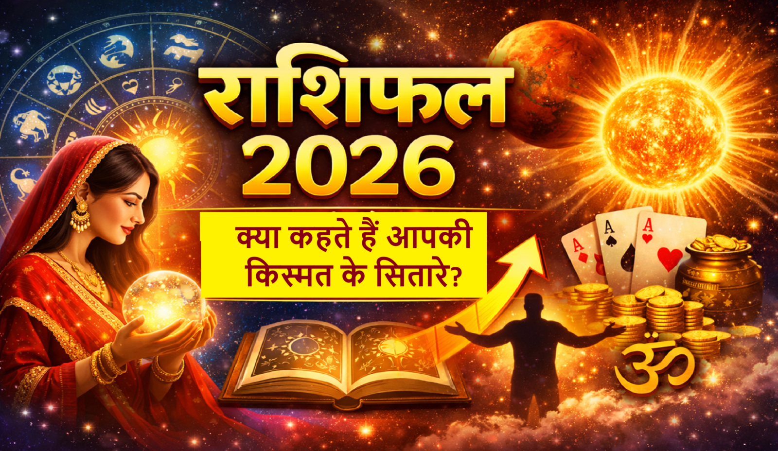 Yearly Horoscope 2026, Varshik Rashifal 2026, 2026 Horoscope in Hindi, Career Horoscope 2026, 2026 का राशिफल, मेष से मीन राशिफल, ज्योतिष भविष्यफल 2026, New Year Astrology 2026.