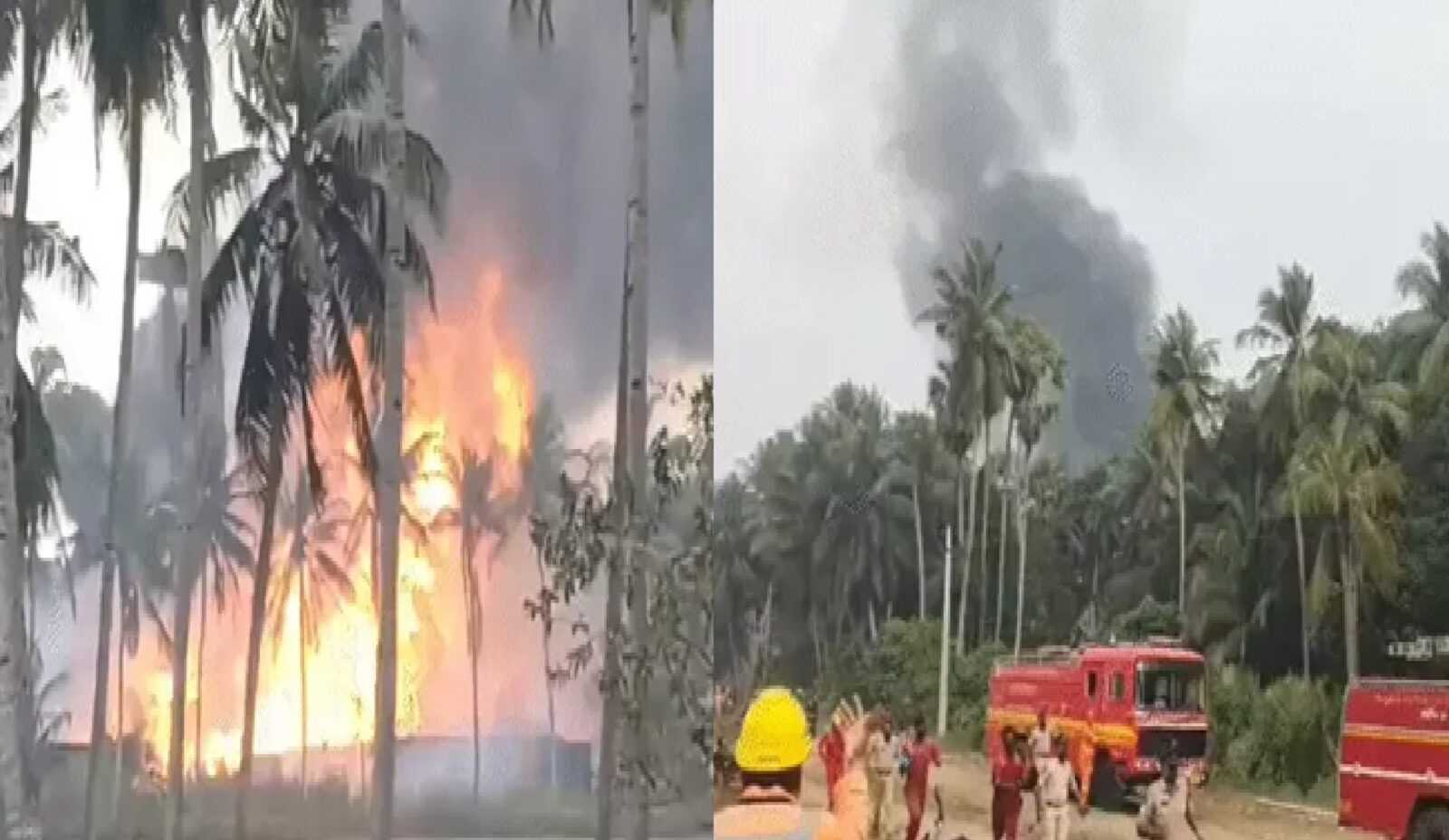 आंध्र प्रदेश के डॉ. बी.आर. अंबेडकर कोनासीमा जिले में सोमवार दोपहर उस वक्त हड़कंप मच गया