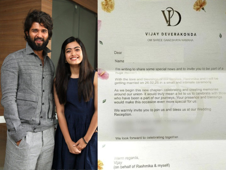 Rashmika-Vijay Wedding News In Hindi: दक्षिण भारतीय सिनेमा के सबसे चर्चित और चहेते सितारों, रश्मिका मंदाना और विजय देवरकोंडा की प्रेम कहानी अब एक नए पड़ाव पर पहुँच गई है।