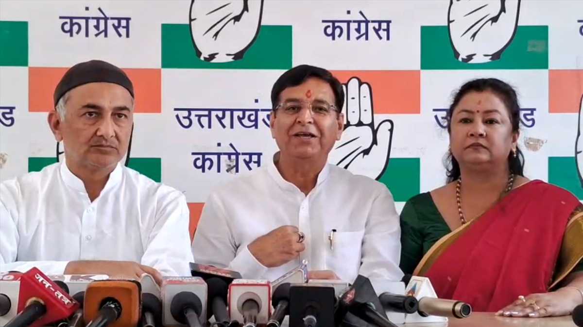 उत्तराखंड सरकार पर कांग्रेस के आरोप प्रेस वार्ता